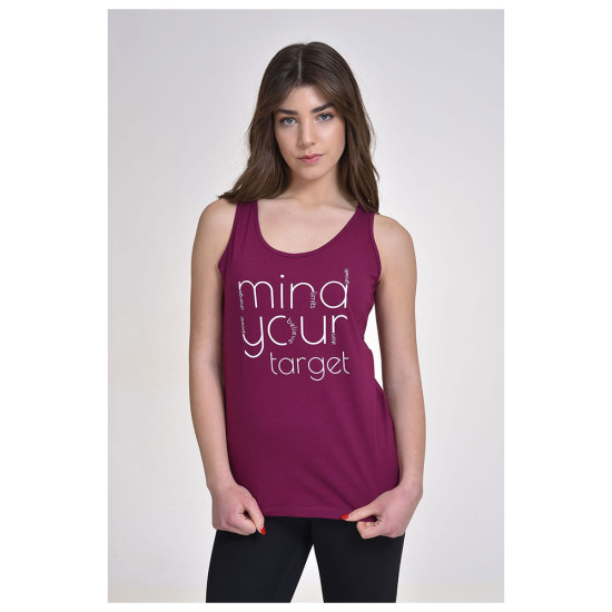 Target Γυναικεία αμάνικη μπλούζα Sleeveless Top Single Jersey "Mind" Target Γυναικεία αμάνικη μπλούζα Sleeveless Top Single Jersey "Mind"